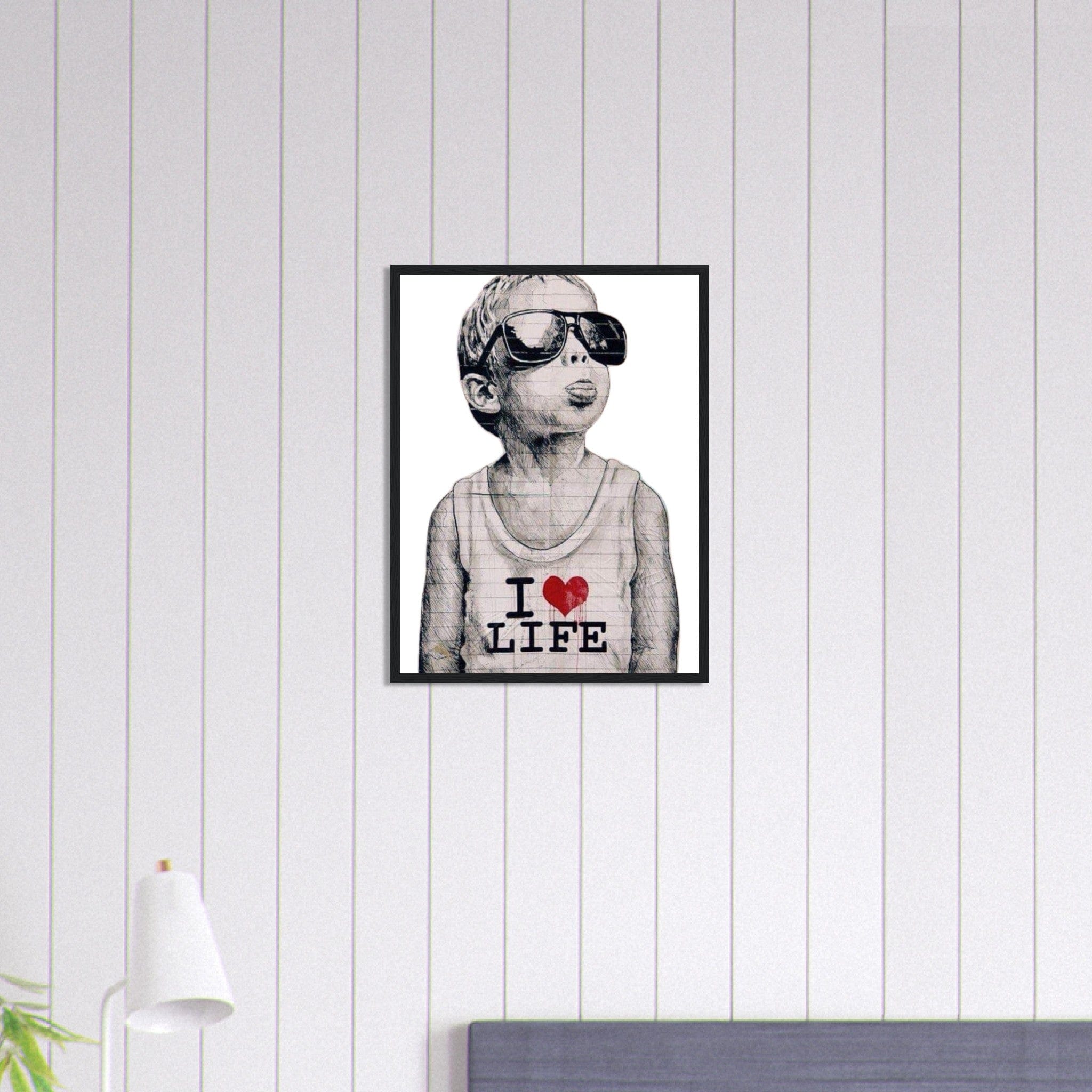 Canvanation Print Material 45x60 cm / 18x24″ Tableau Banksy I Love Life