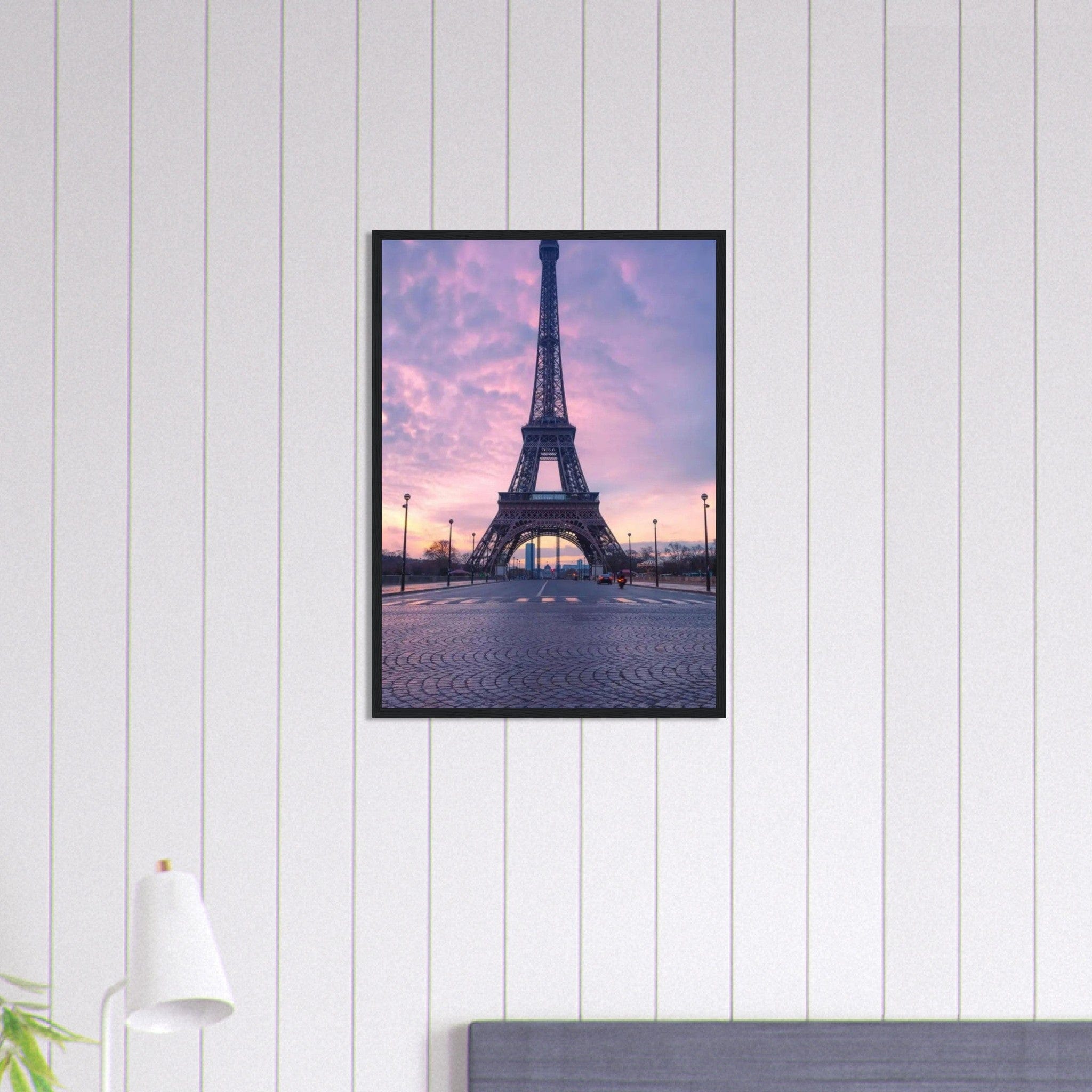 Canvanation Print Material 50x70 cm / 20x28″ Tableau Paris Tour Eiffel Route