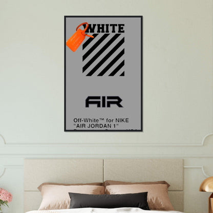 Tableau Marque De Luxe Gris Off White Canvanation