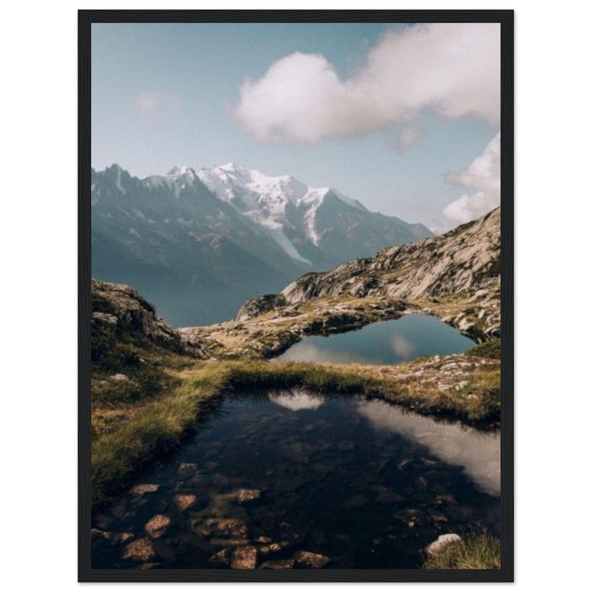 Canvanation Print Material Tableau Montagne Alpes Lac