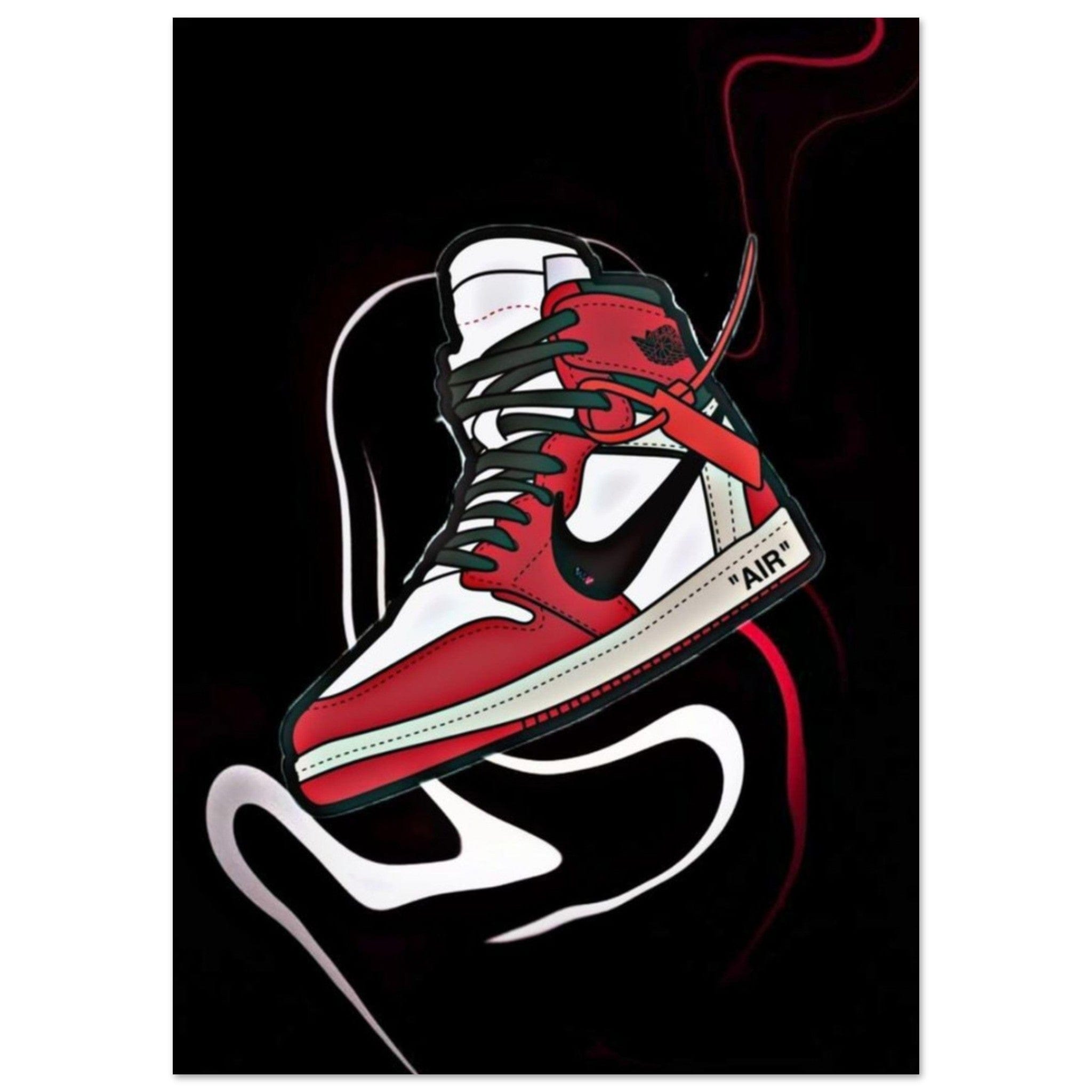 Gelato Print Material A1 (59.4 x 84.1  cm) Poster Sneaker Air Jordan Rouge