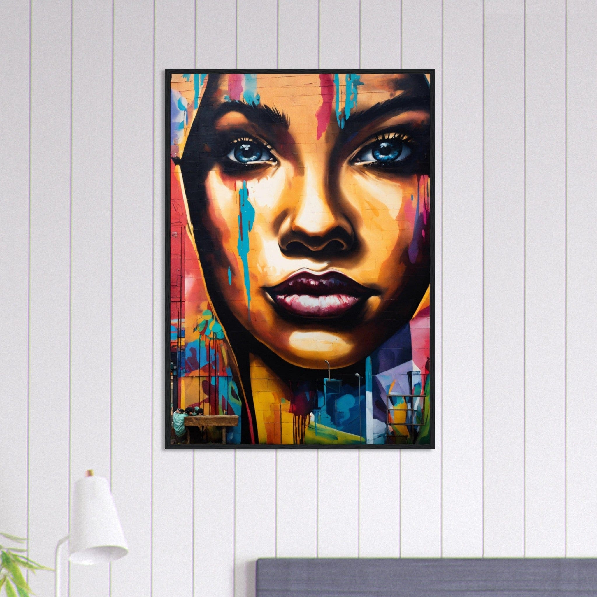 Canvanation Print Material 70x100 cm / 28x40″ Tableau Art Street Femme Peinture