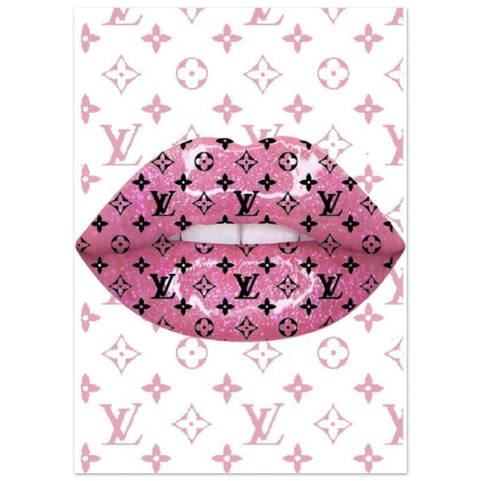 Gelato Print Material 50x70 cm / 20x28″ Affiche Louis Vuitton Levre Rose