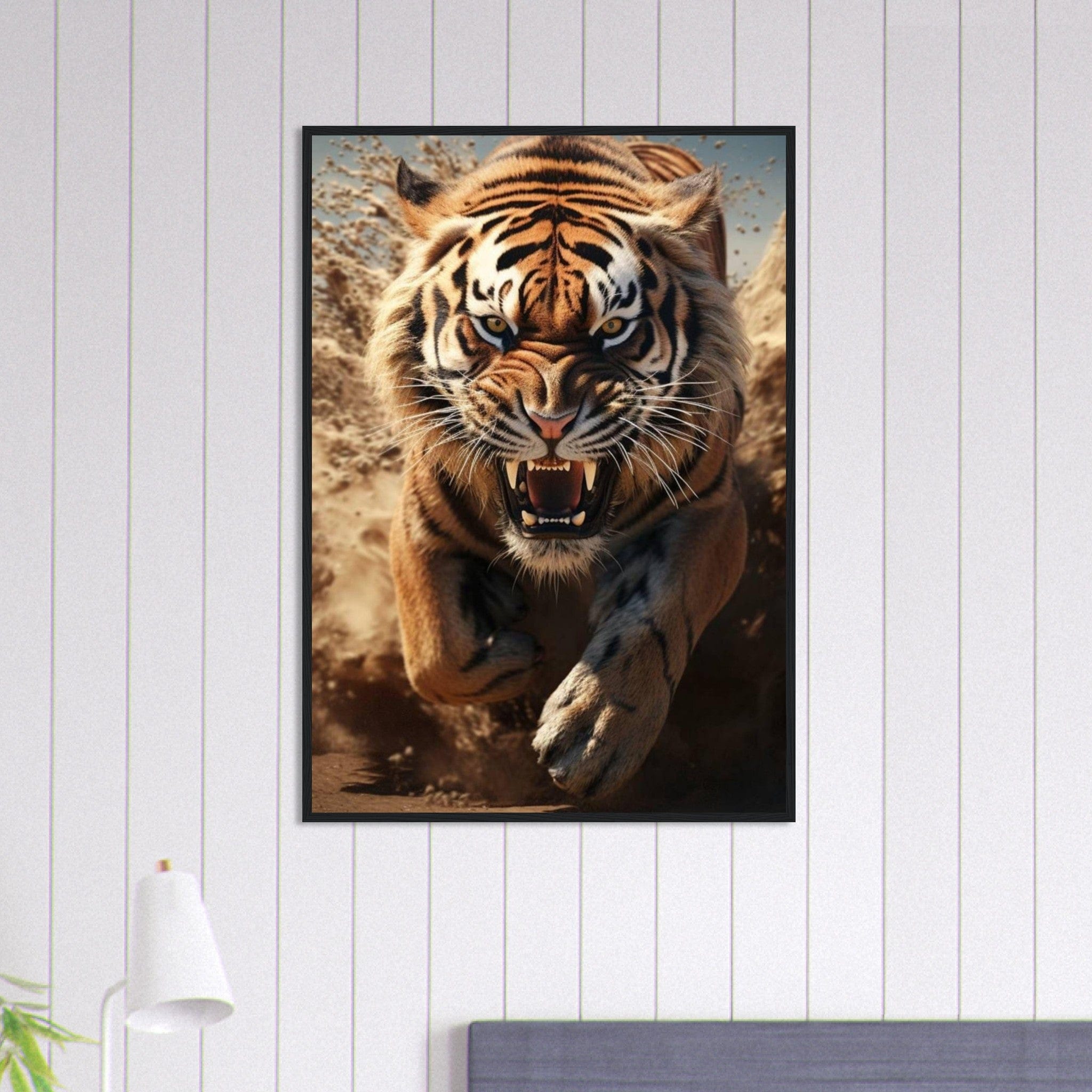 Tableau Tigre Sable Canvanation