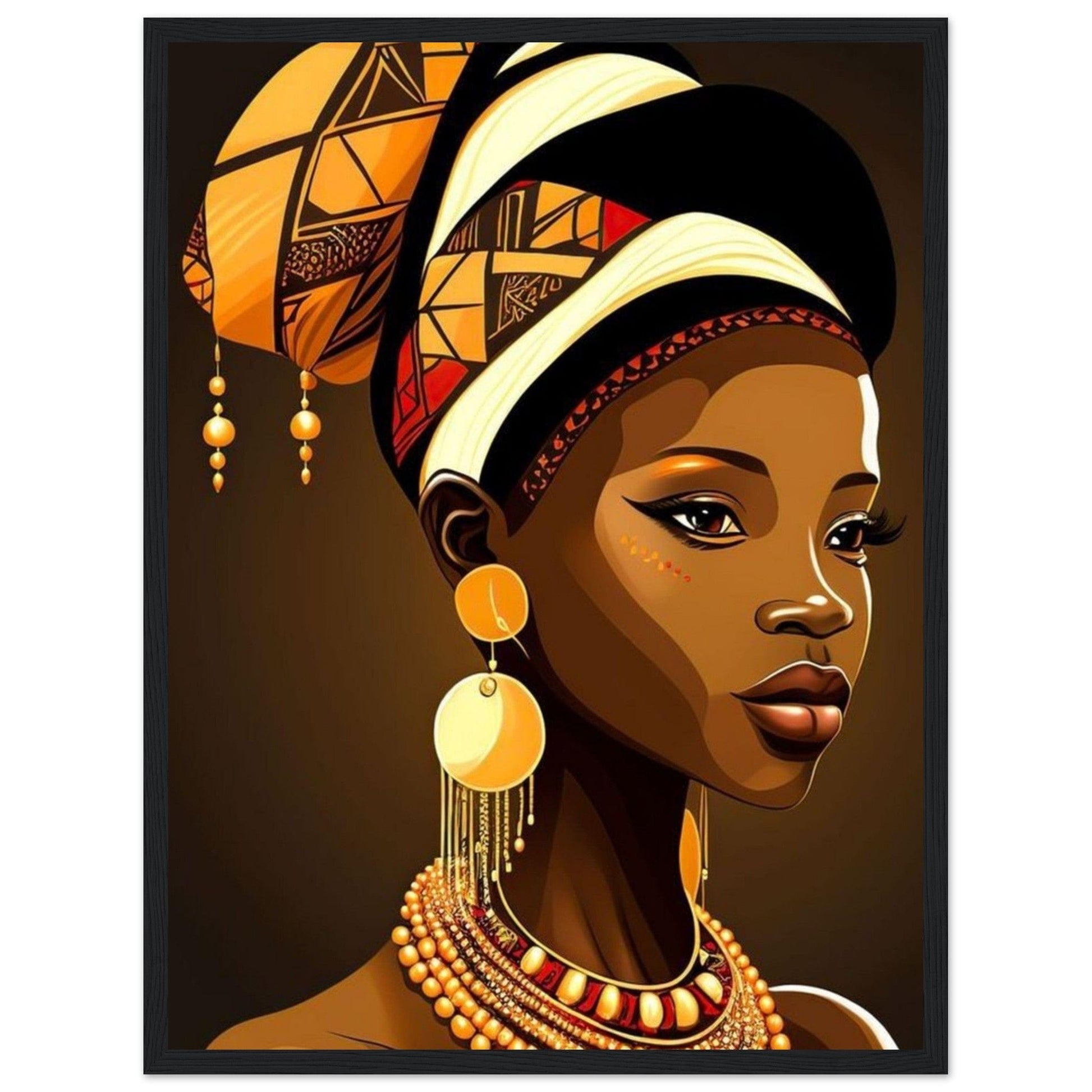 Peinture Femme Afro Canvanation