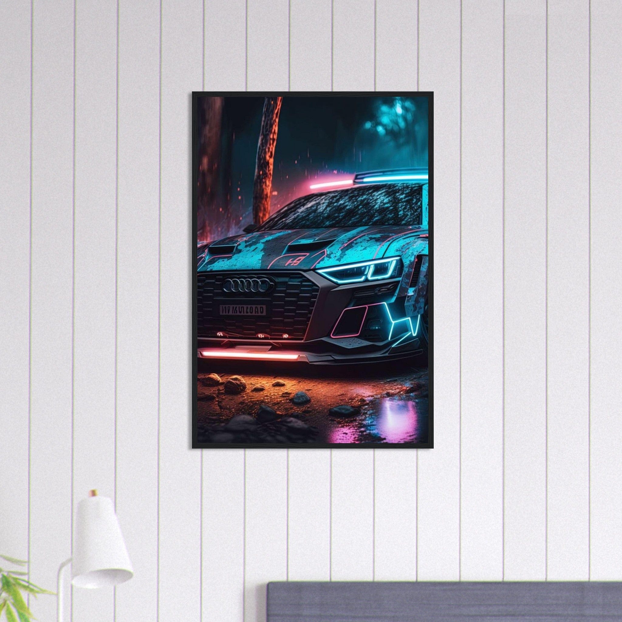 Canvanation Print Material 60x90 cm / 24x36″ Tableau Voiture Audi Police