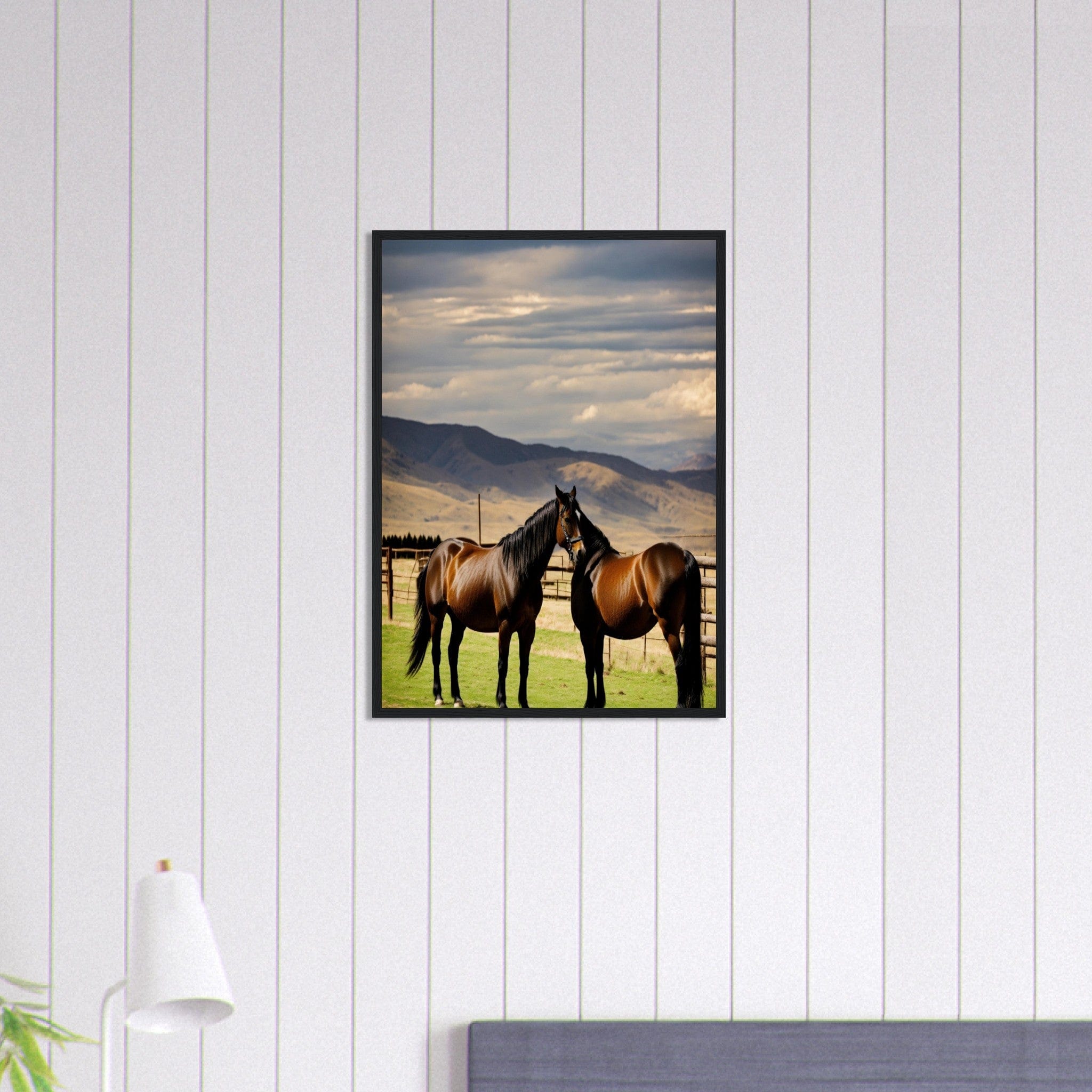 Canvanation Print Material 50x70 cm / 20x28″ Tableau Cheval Cavalier des Vents