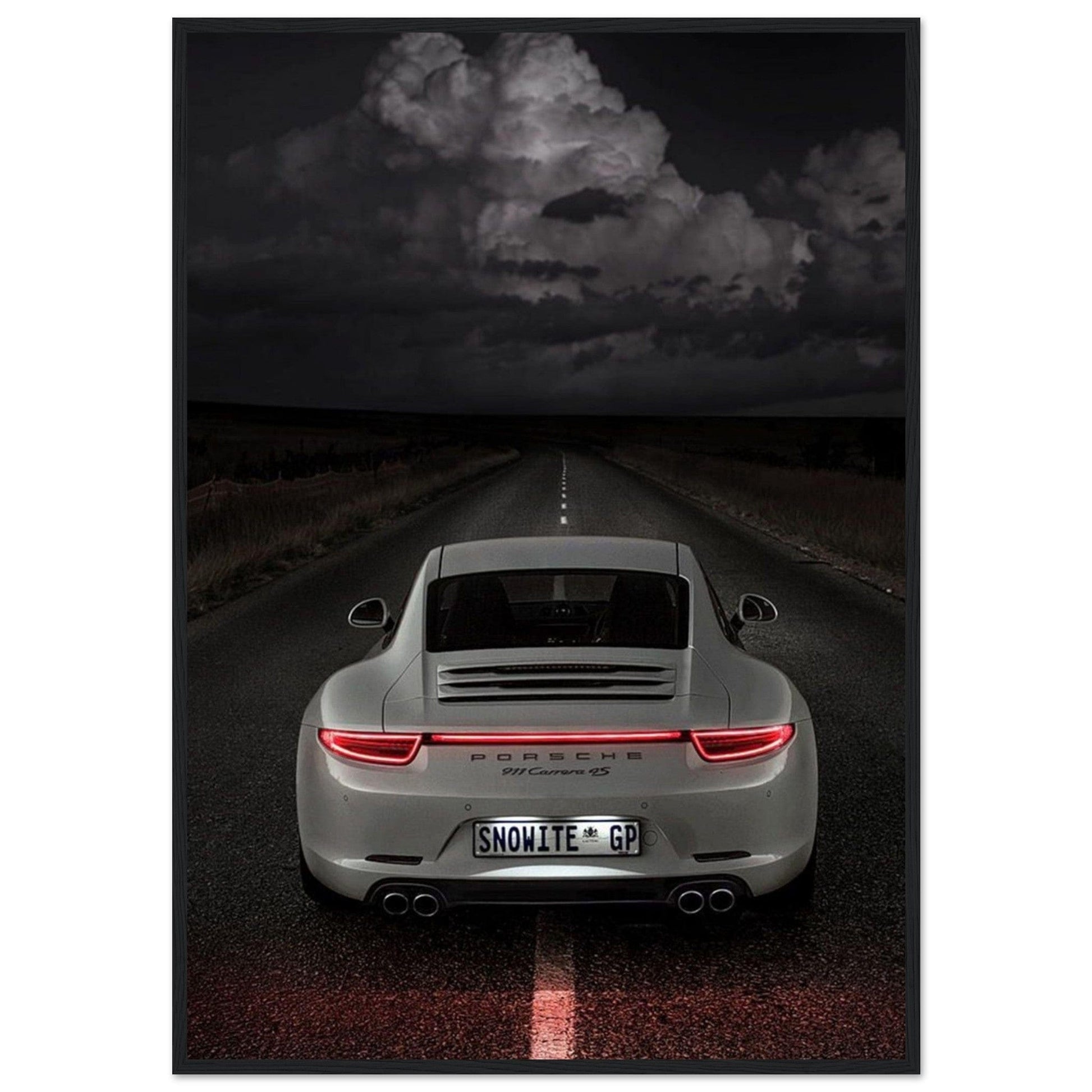 Tableau Porsche Blanc - Canvanation