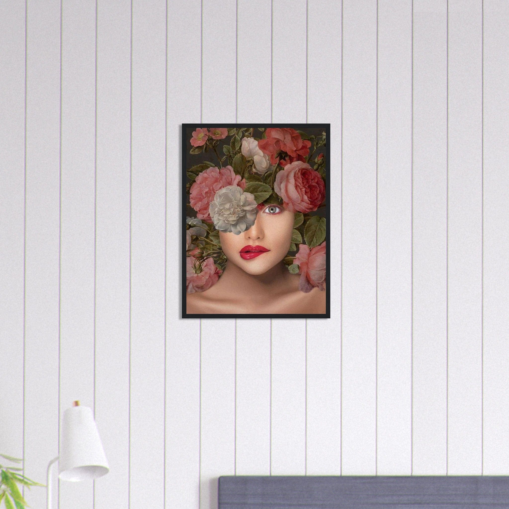 Canvanation Print Material 45x60 cm / 18x24″ Tableau Femme Fleurs Cheveux : Symphonie florale