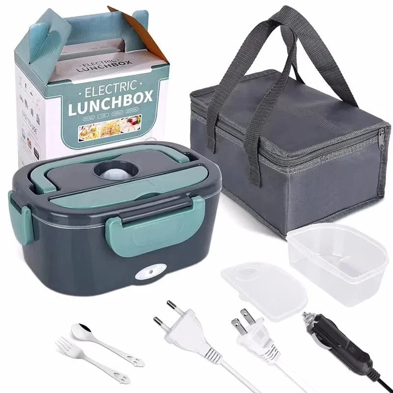 Canvanation Vert Prise EU Lunch Box Électrique Portable – Profitez de Repas Chauds Partout, à Tout Moment !