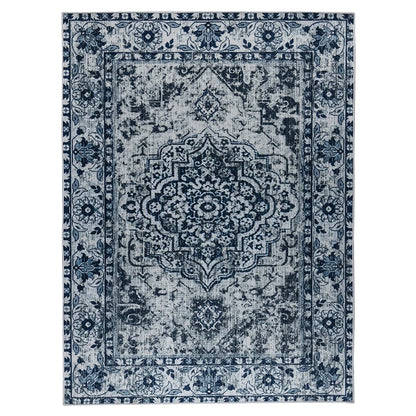 Canvanation Blanc / 153X244cm Tapis de Salon Perse – Design Tibetan avec Motif Floral Jacquard