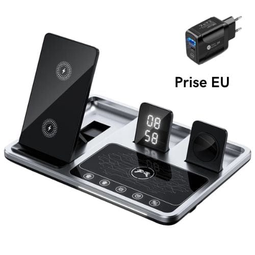 Canvanation 4 en 1 Prise  EU Chargeur Induction 4 en 1 pour Iphone