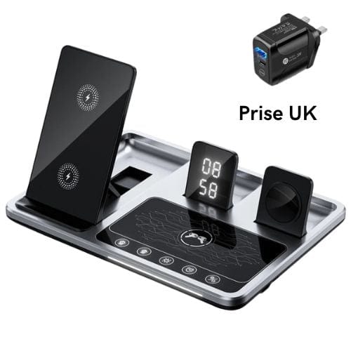 Canvanation 4 en 1 Prise UK Chargeur Induction 4 en 1 pour Iphone