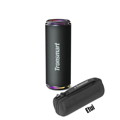 Canvanation Noir avec étui Enceinte Bluetooth T7 Lite