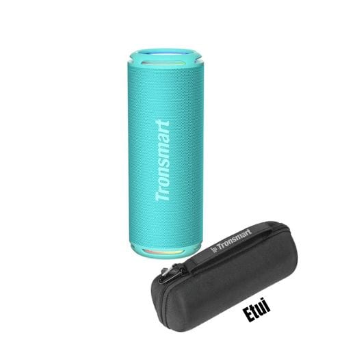 Canvanation Turquoise avec étui Enceinte Bluetooth T7 Lite