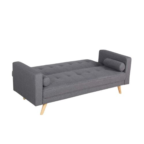 Canapé Convertible Gris Foncé - Design Scandinave et Confort Exceptionnel

