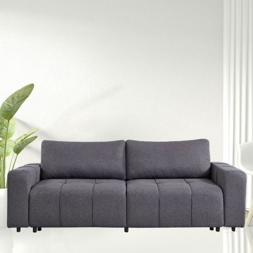 Canapé convertible gris foncé - Confort et style moderne pour votre salon