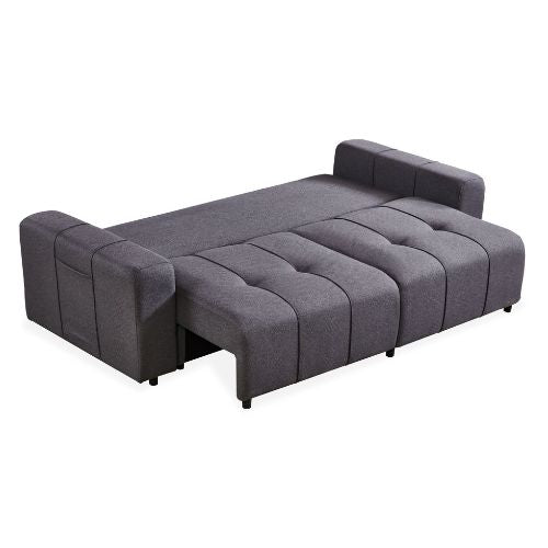 Canapé convertible gris foncé - Confort et style moderne pour votre salon