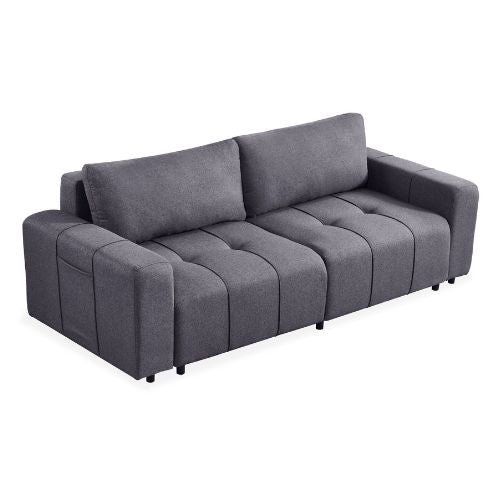 Canapé convertible gris foncé - Confort et style moderne pour votre salon