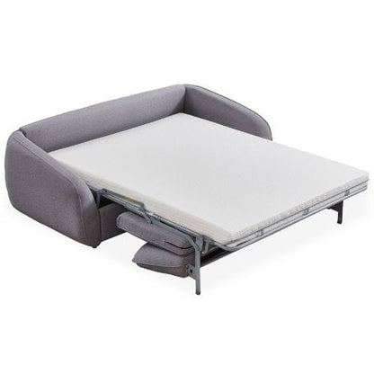 Canvanation Canapé Convertible Gris Clair - Design Compact, Confort Optimal et Conversion Facile
