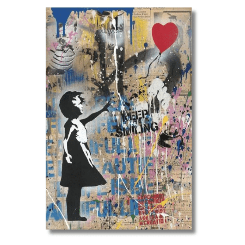 Canvanation 80x120cm Affiche Street art La Fille