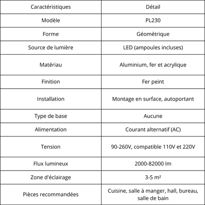 Plafonnier LED Moderne à Deux Anneaux