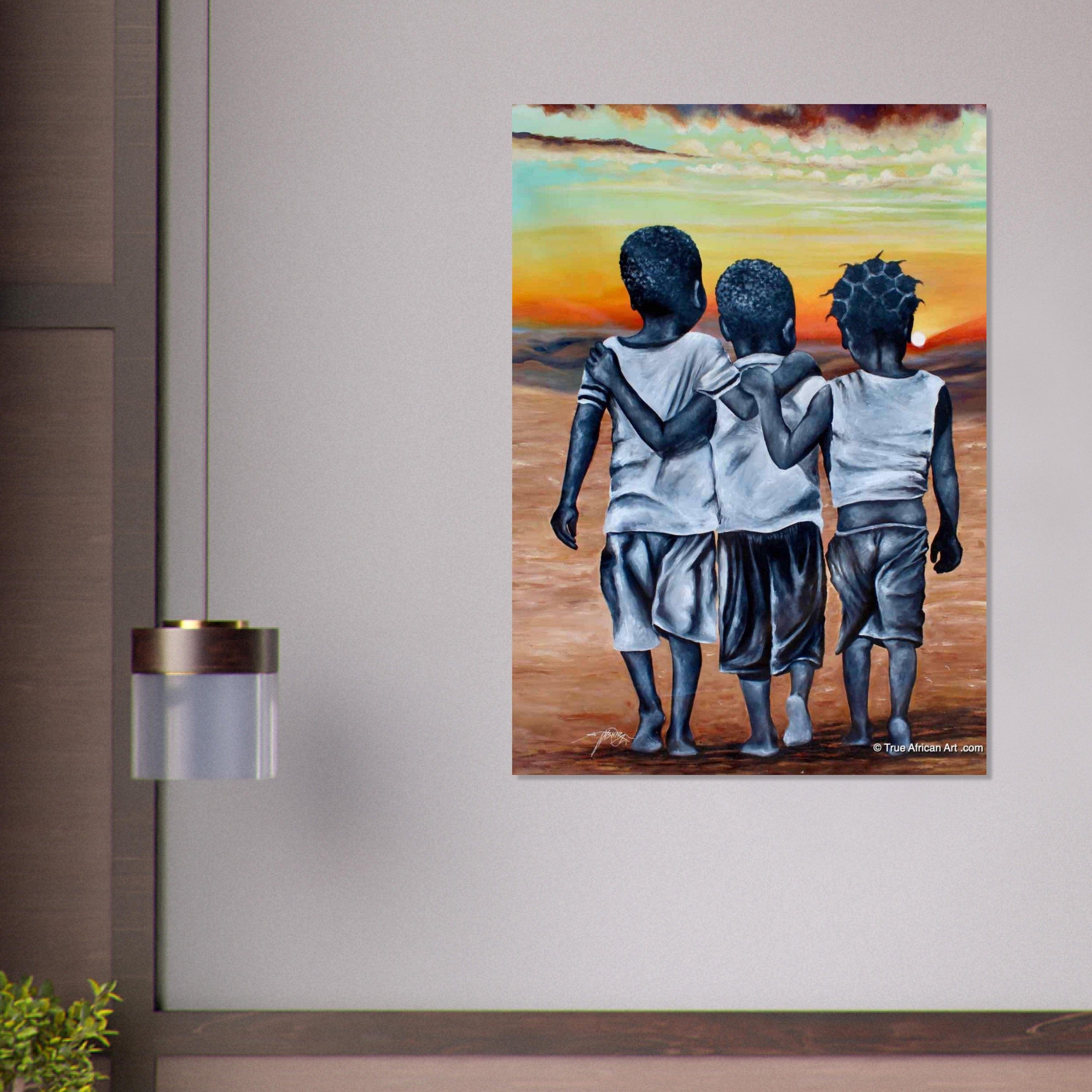 Tableau Africain Enfants