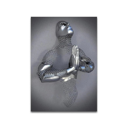 Canvanation 60x90cm / QP10224-A Affiche Statue Romantique Couple