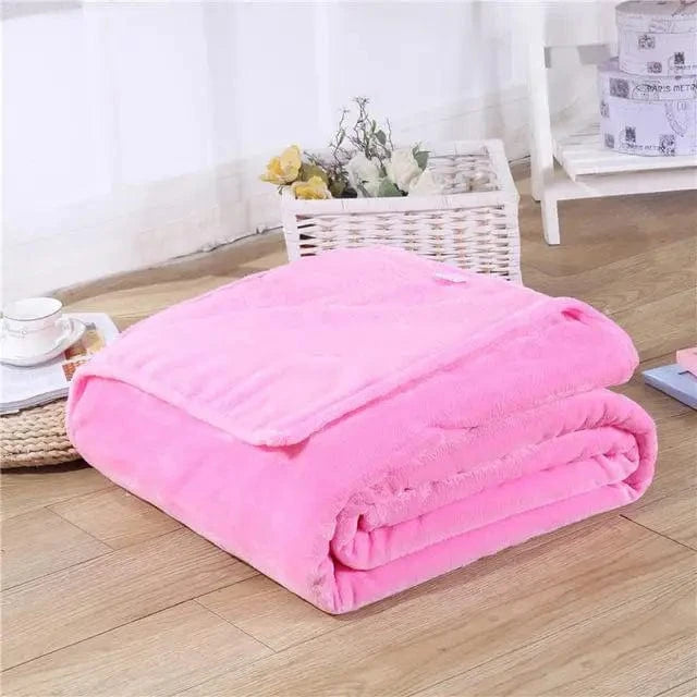 Canvanation Rose 1 / 100X140CM 40X55Inche Plaid Polaire Noir – Ultra-Doux, Anti-Boulochage et Portable pour Adultes
