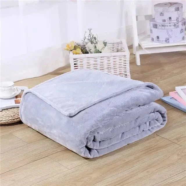 Canvanation Gris / 100X140CM 40X55Inche Plaid Polaire Noir – Ultra-Doux, Anti-Boulochage et Portable pour Adultes