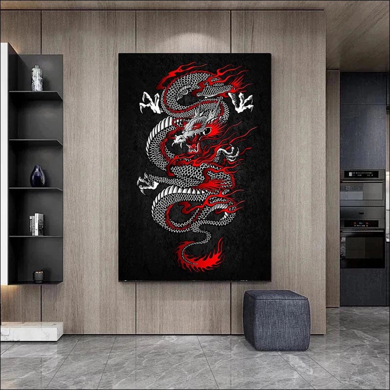 Poster Japonais Dragon Canvanation