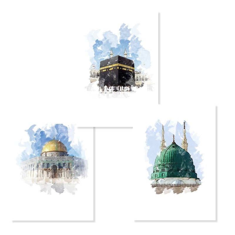 Canvanation 50x70cm / SET Affiche Islamique Mosquée