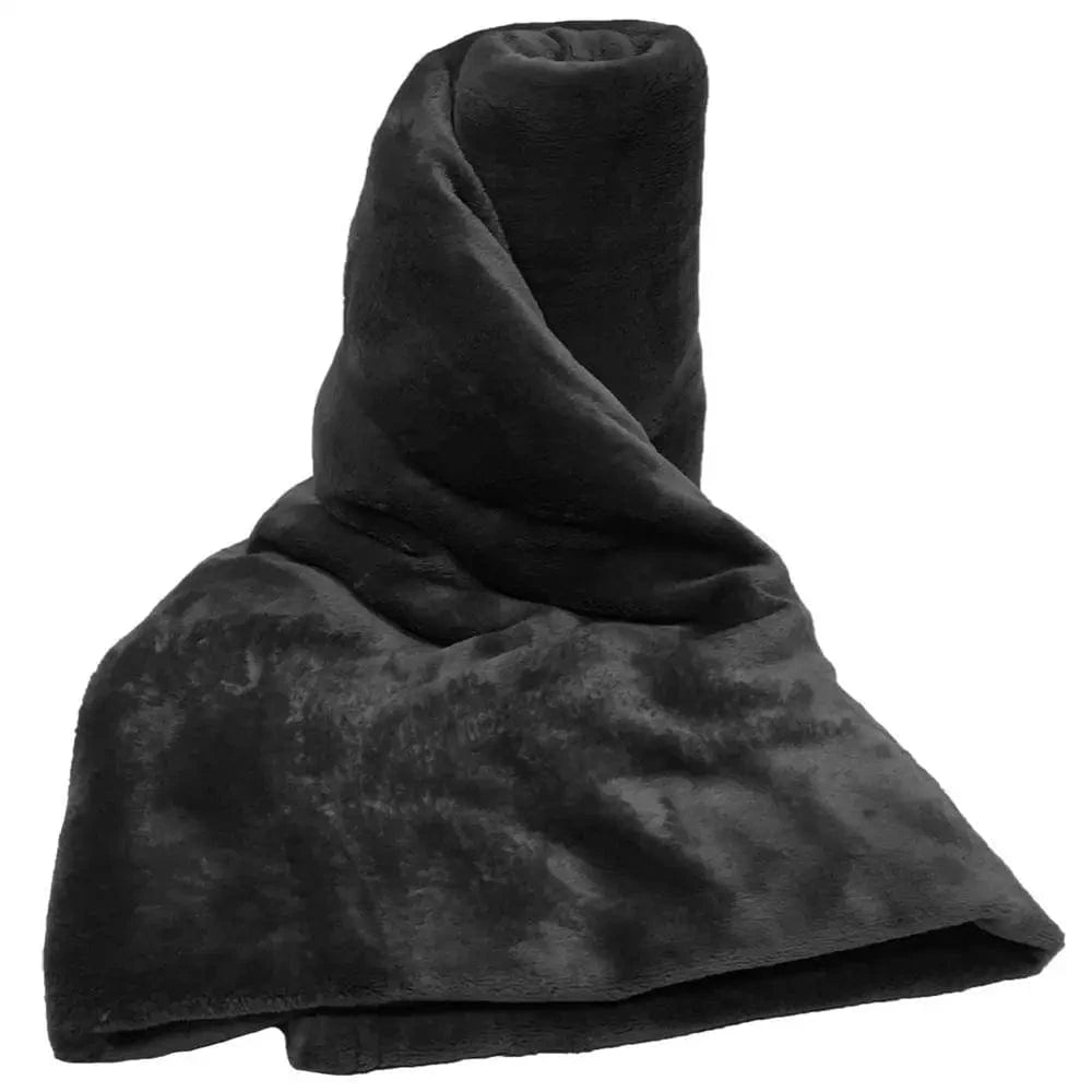 Canvanation Plaid Polaire Noir – Ultra-Doux, Anti-Boulochage et Portable pour Adultes