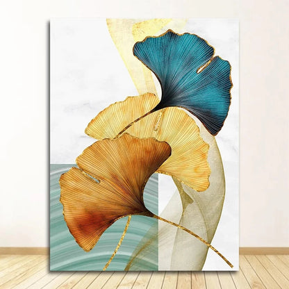Canvanation 0012XX01 / 60x80cm Affiche Fleurs Bleu Jaune Orange