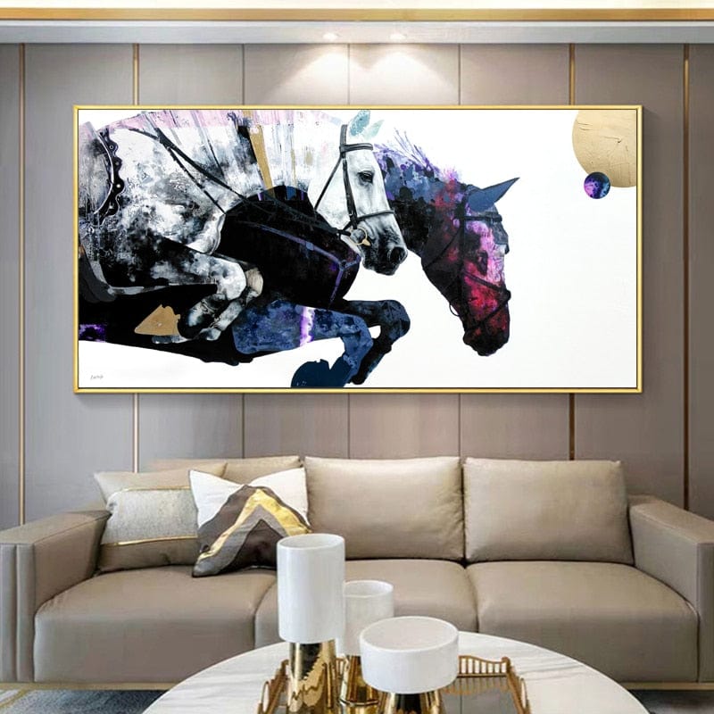 Canvanation 40X80 CM Affiche Toile Cheval