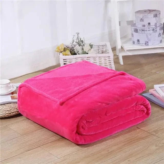 Canvanation Rose Rouge / 100X140CM 40X55Inche Plaid Polaire Noir – Ultra-Doux, Anti-Boulochage et Portable pour Adultes