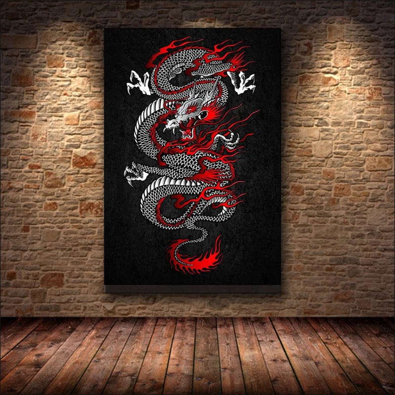 Poster Japonais Dragon Canvanation