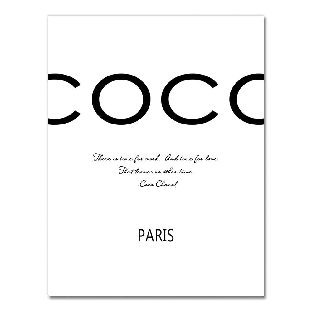 Canvanation 40x60cm / 2518-01 Affiche Coco Chanel Rose