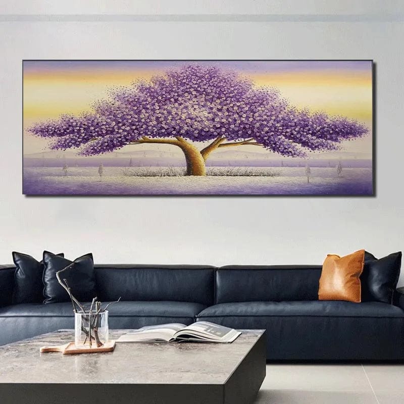 Poster Arbre De Vie Violet  Vie Intemporelle