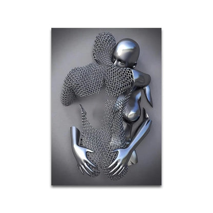 Canvanation 60x90cm / QP10224-E Affiche Statue Romantique Couple