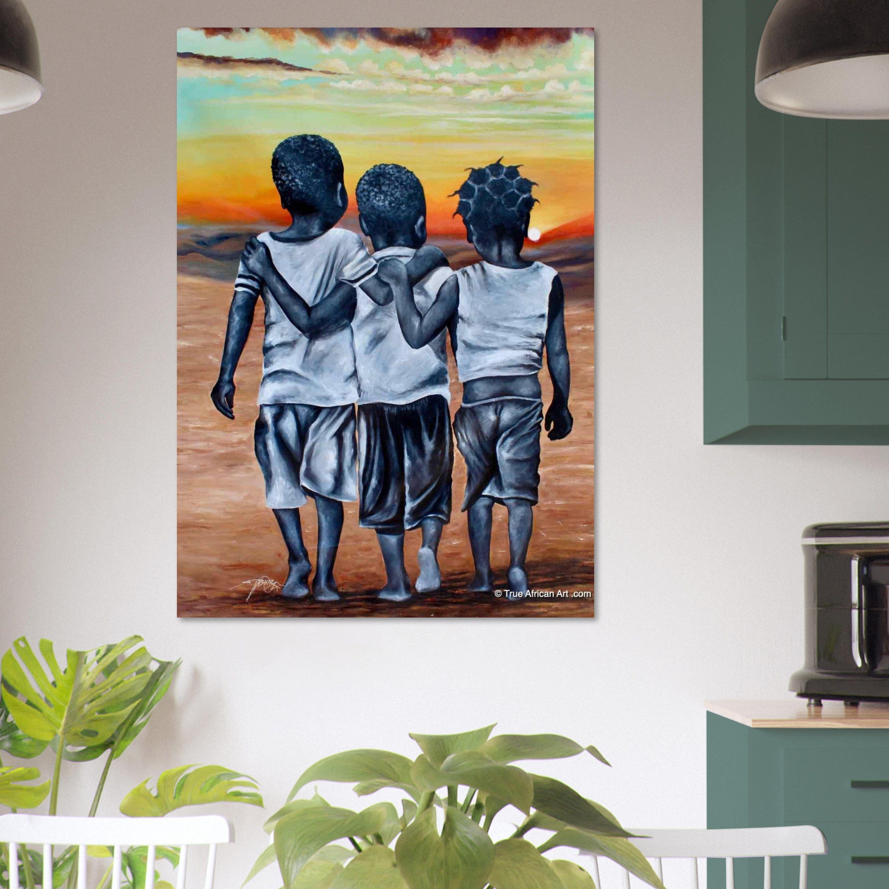 Tableau Africain Enfants