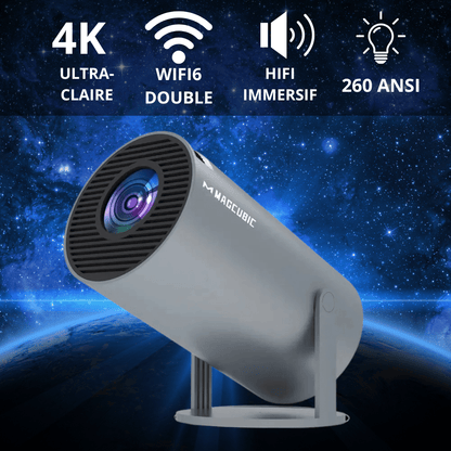 Canvanation HY300-G / US Projecteur Cinéma Pro 4K HD Android 11 Dual Wifi6