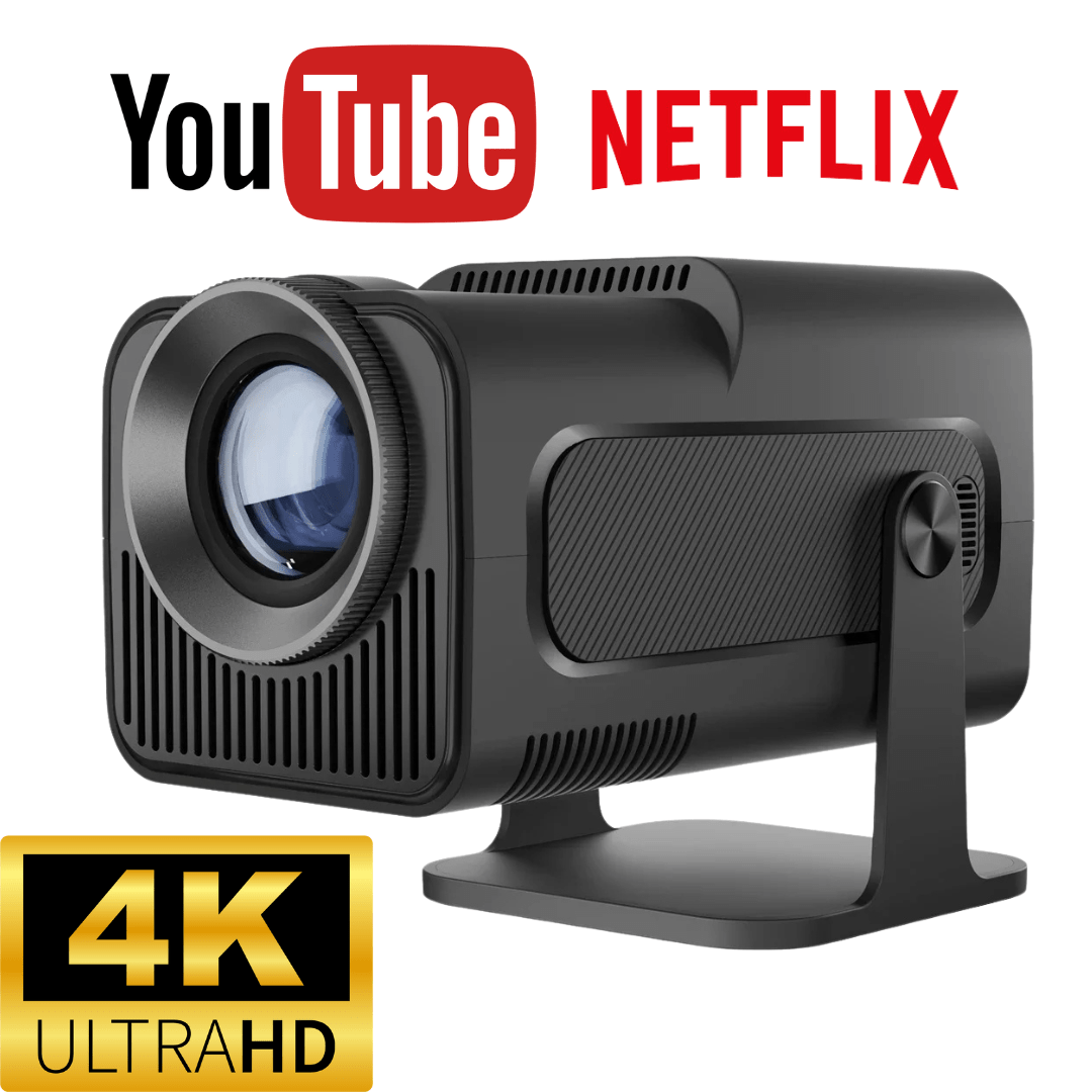 Canvanation Noir / Prise AU Projecteur Cinema Magcubic Android 11 4K HD