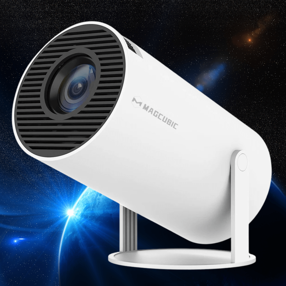 Canvanation Blanc / EU Magcubic Projecteur Cinéma HY300 Pro - Portable 4K HD