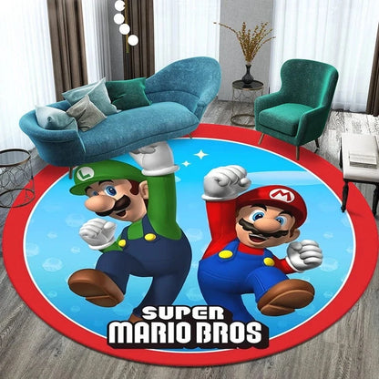 Canvanation 60cm(23.62 in)  diam / 17 Tapis De Chambre - Film Mario