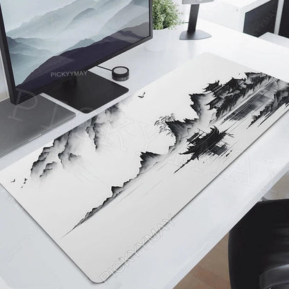 Canvanation WA00111 (10) / 900x400x4mm Tapis De Souris - Paysage Encre Japon