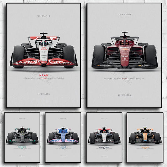 Affiche Voiture Formule 1 2023