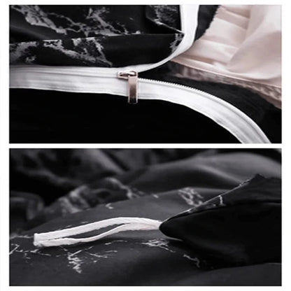 Canvanation Housse De Couette - Noir Et Blanc Imprimé