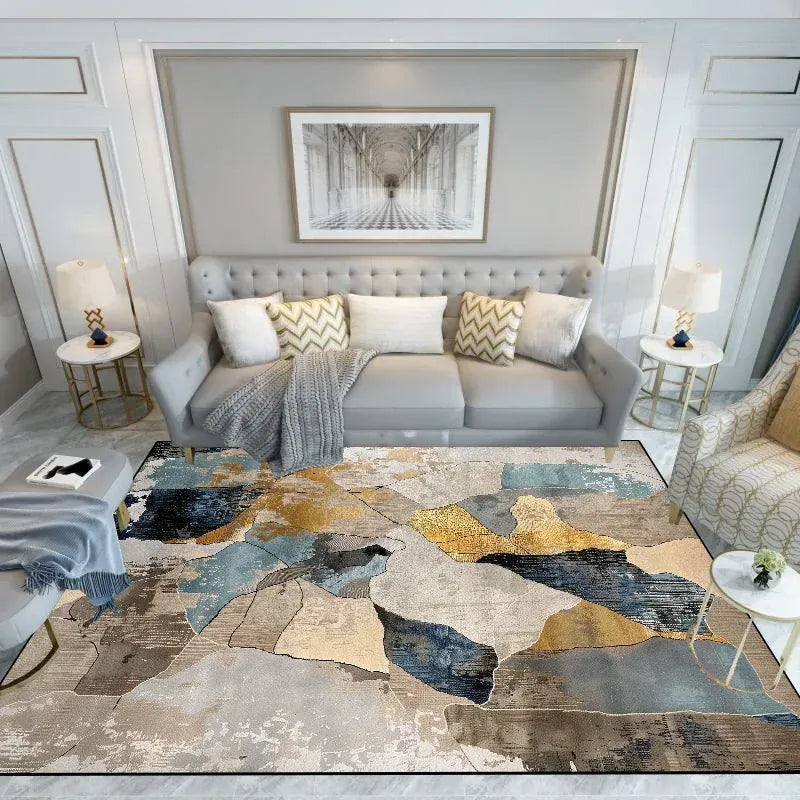 Canvanation CX046-Flannel-3 / 160x200cm 63x78.7in Tapis De Salon - Abstrait Moderne