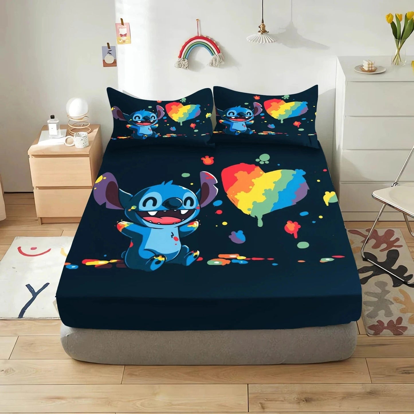 Canvanation 11 / 90x190x25cm Housse De Drap - Stitch 3-Pieces